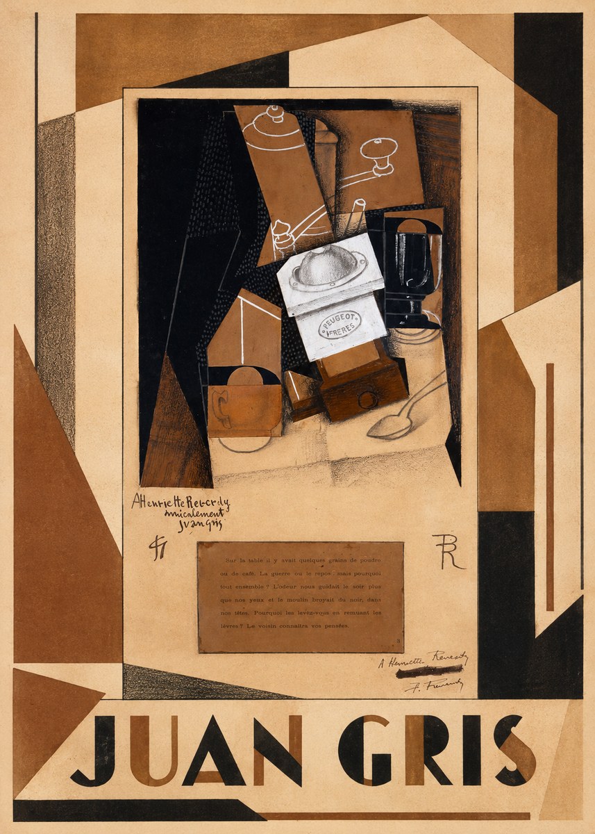 Juan Gris Still Life with Coffee Grinder II No1 - Plakat