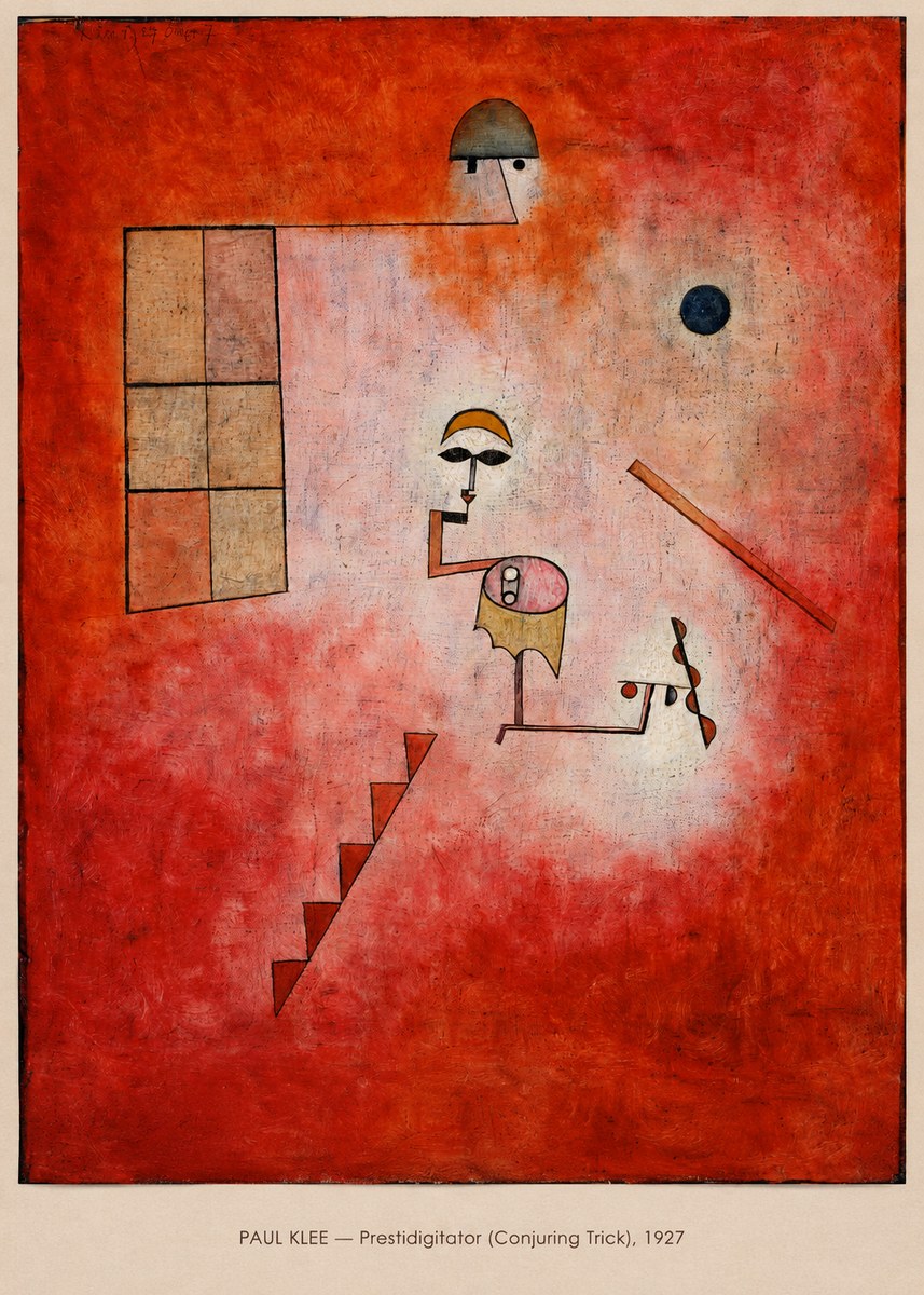 Paul Klee Prestidigitator (Conjuring Trick), 1927 No6 - Plakat
