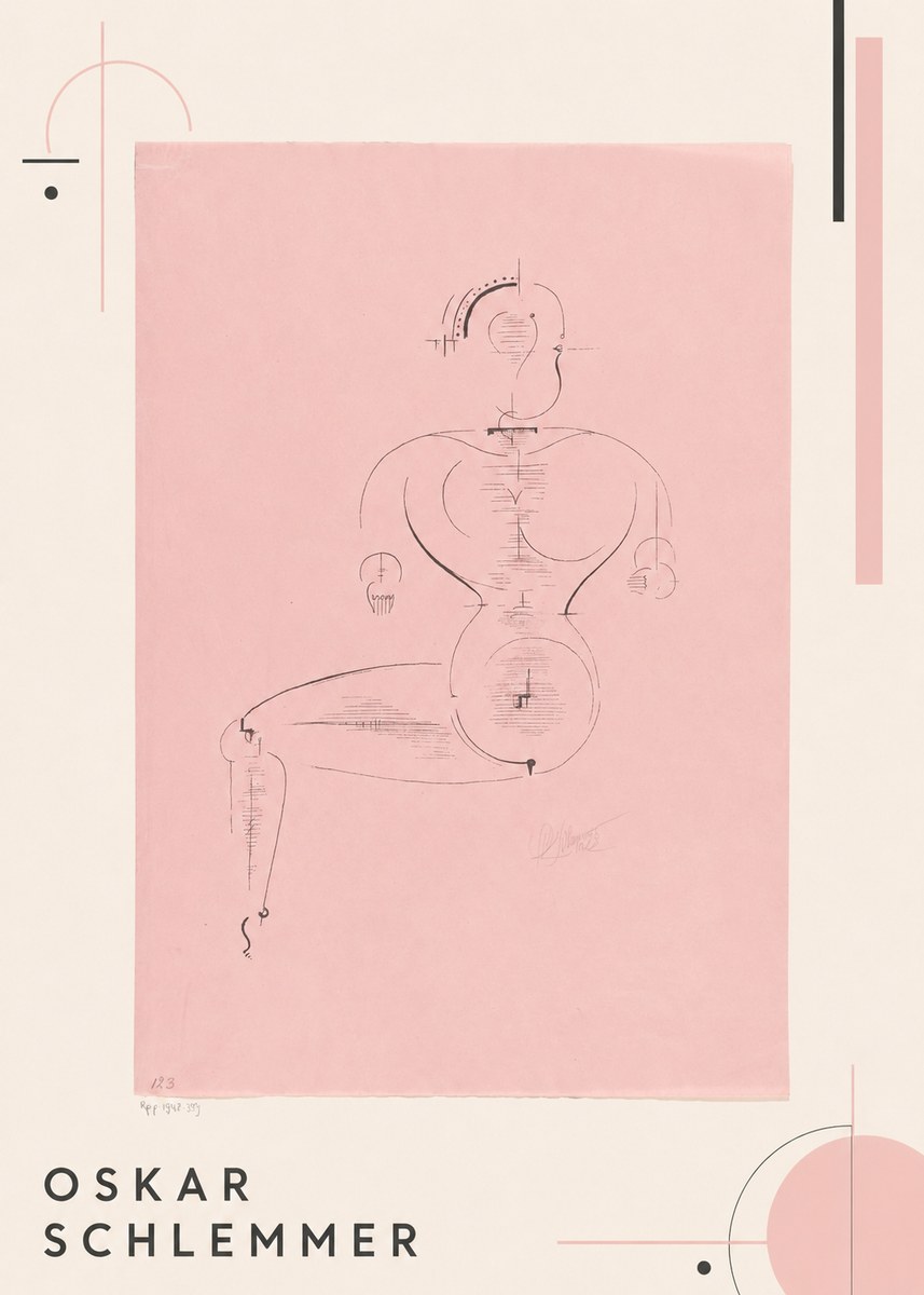Oskar Schlemmer Figur L 1 No1 - Plakat