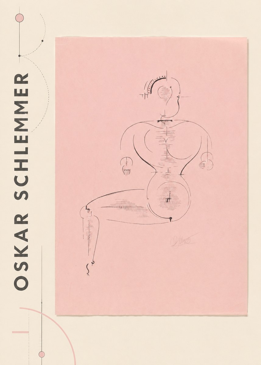 Oskar Schlemmer Figur L 1 No2 - Plakat