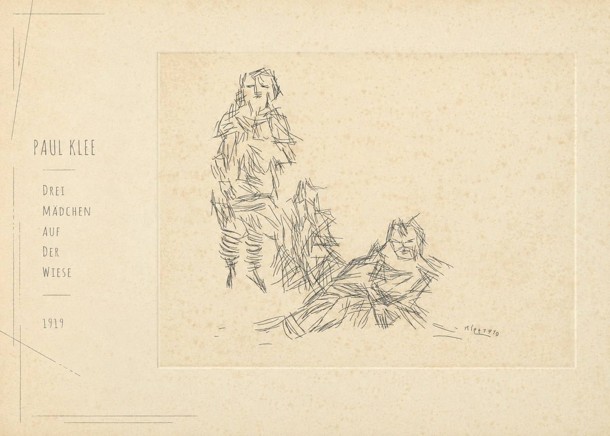 Paul Klee Drei Mädchen Auf D. Wiese No5 - Plakat