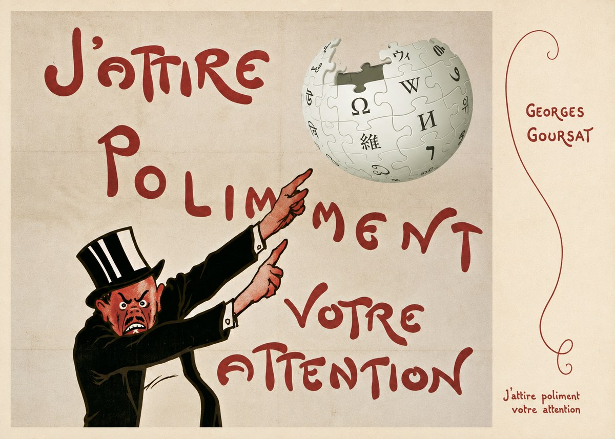 Georges Goursat J'attire Poliment Votre Attention No6 - Plakat