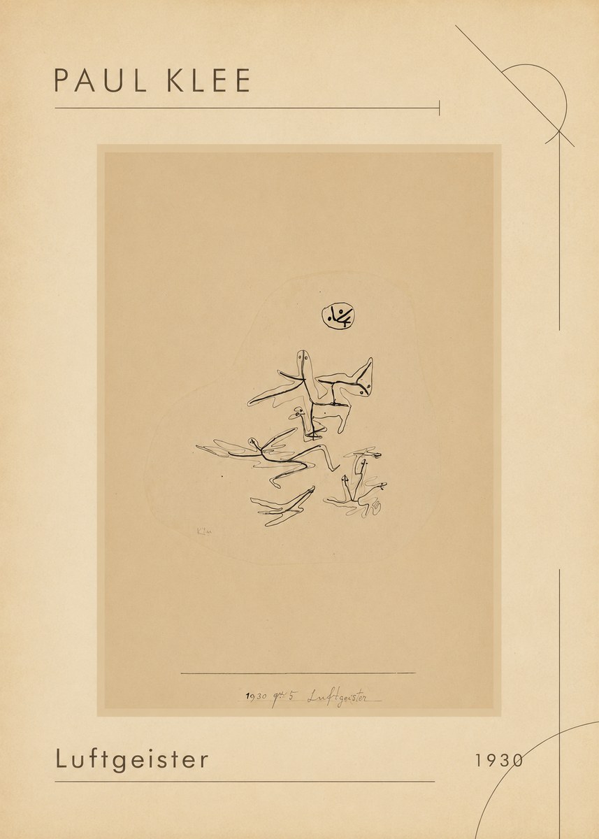 Paul Klee Luftgeister No1 - Plakat