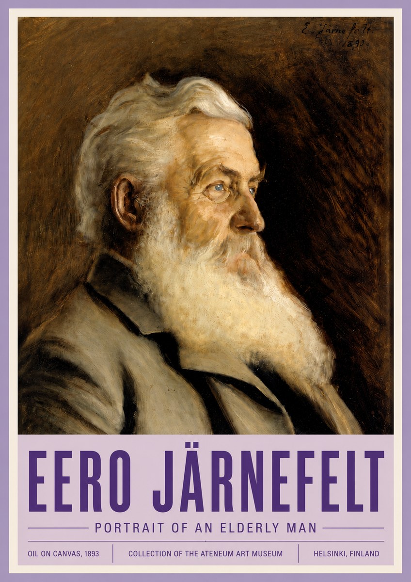 Eero Järnefelt Portrait of an Elderly Man No4 - Plakat