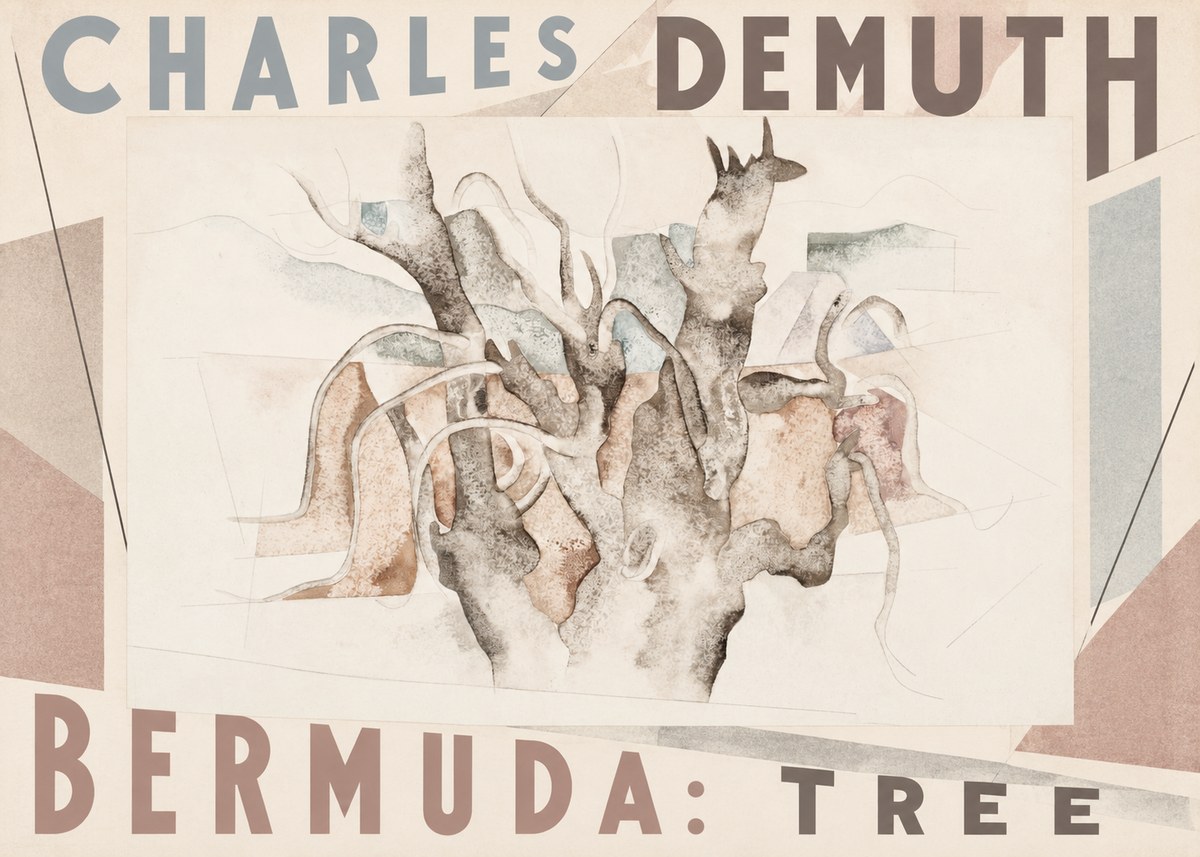 Charles Demuth Bermuda: Tree No3 - Plakat