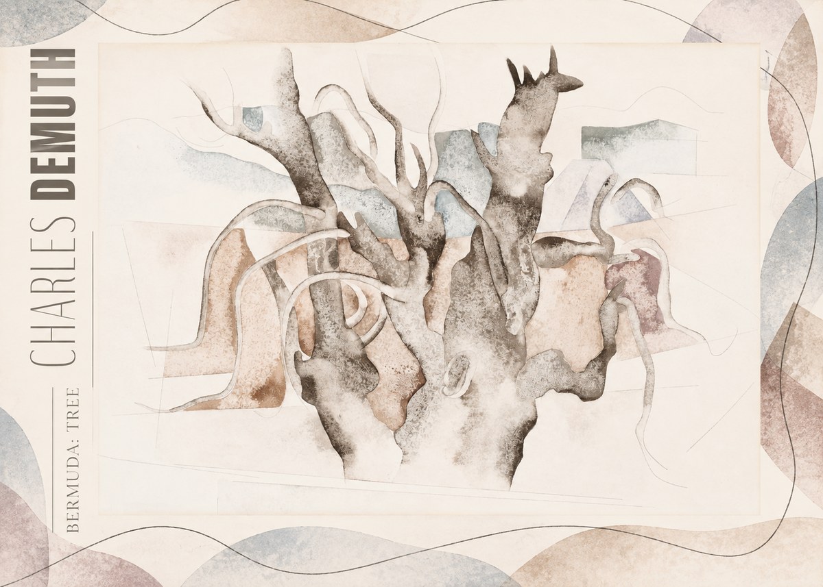 Charles Demuth Bermuda: Tree No4 - Plakat