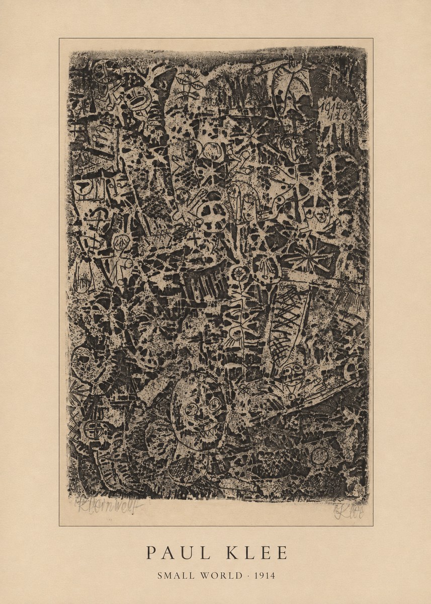 Paul Klee Small World No4 - Plakat