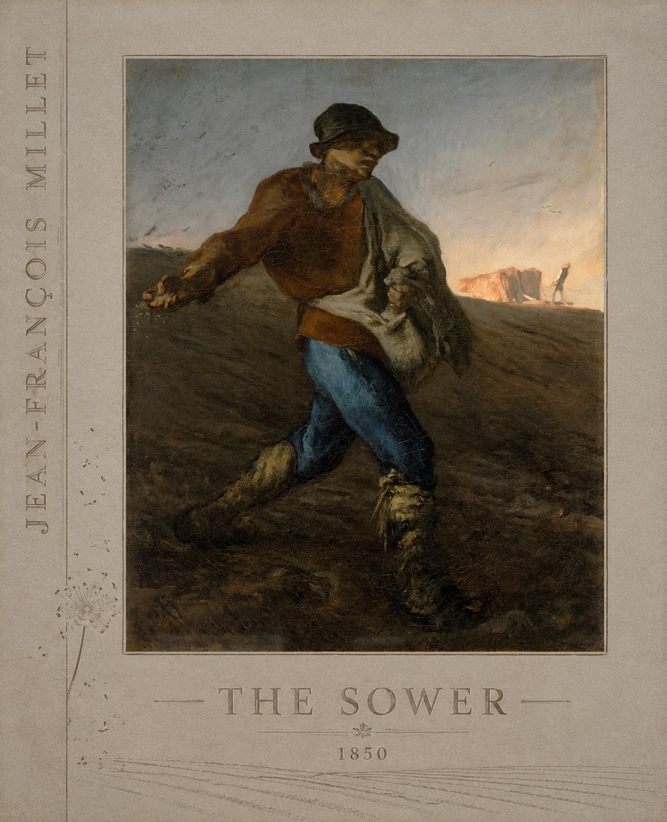Jean-François Millet The Sower II No4 - Plakat