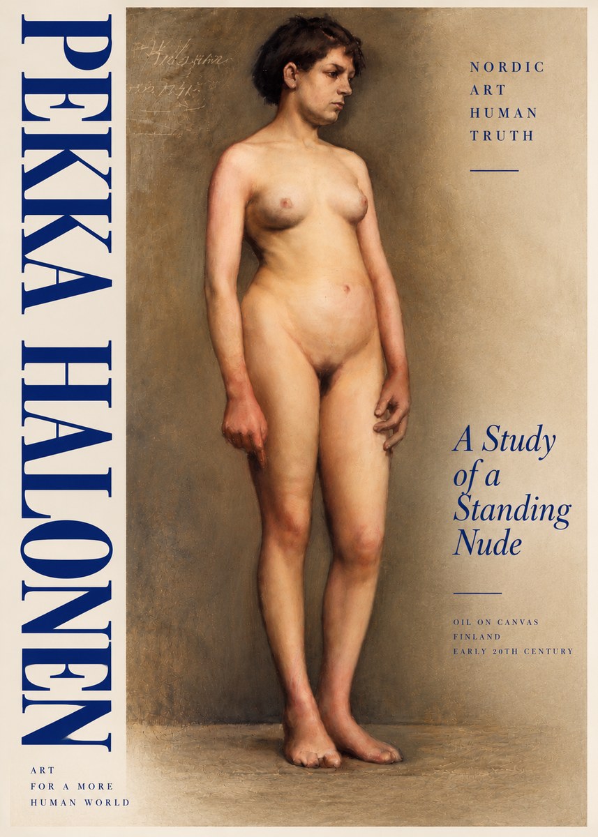Pekka Halonen A Study of a Standing Nude No5 - Plakat