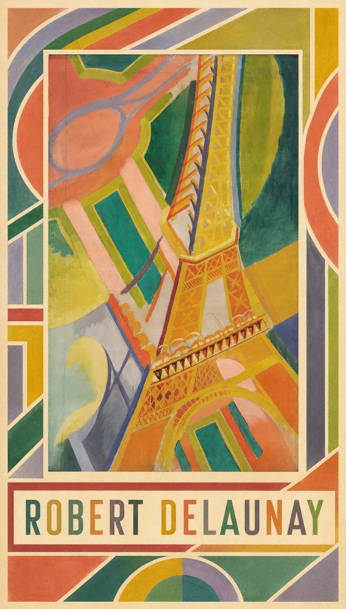 Robert Delaunay The Eiffel Tower No4 - Plakat