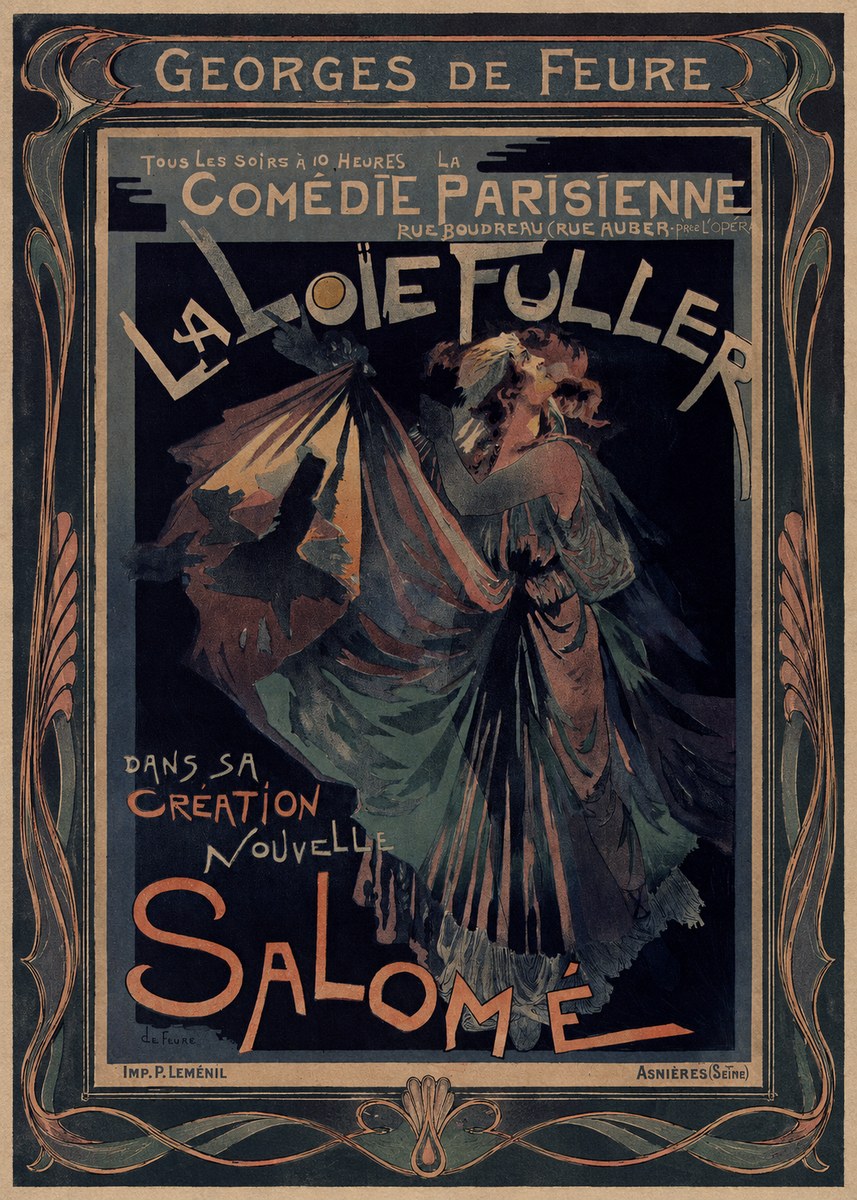Georges de Feure La Loïe Fuller - Salomé III No1 - Plakat