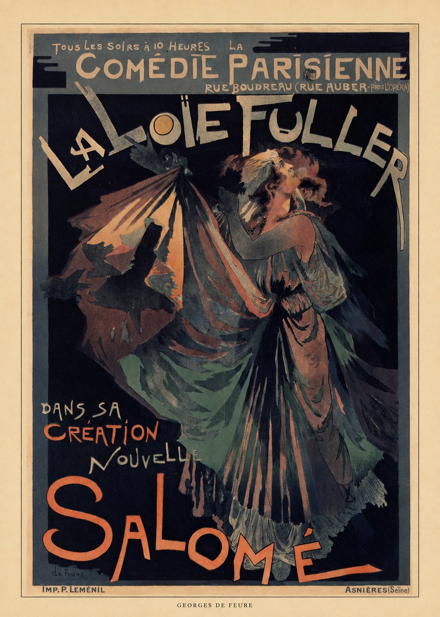 Georges de Feure La Loïe Fuller - Salomé III No6 - Plakat