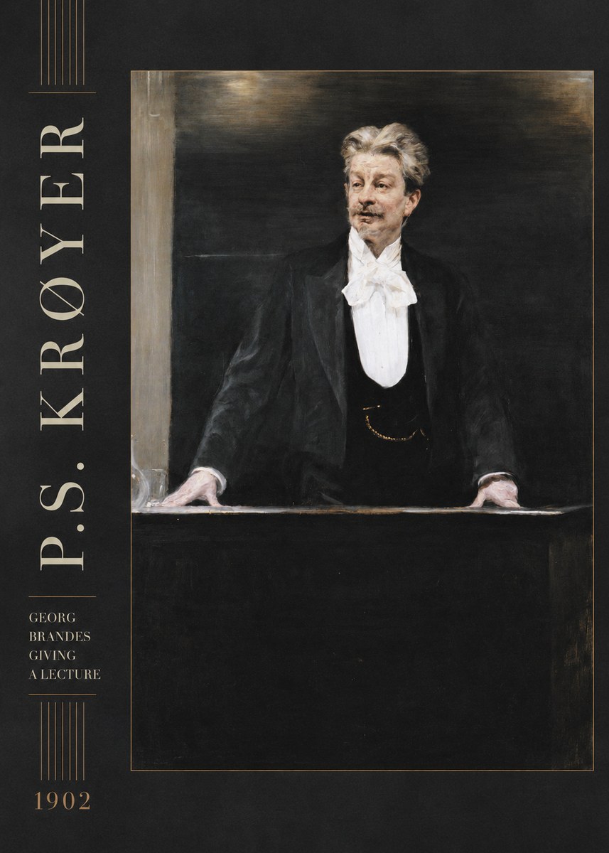P.S. Krøyer Georg Brandes Giving a Lecture No2 - Plakat