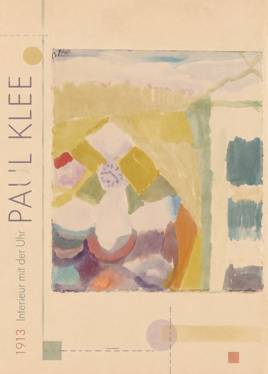 Paul Klee Interieur Mit Der Uhr I No2 - Plakat