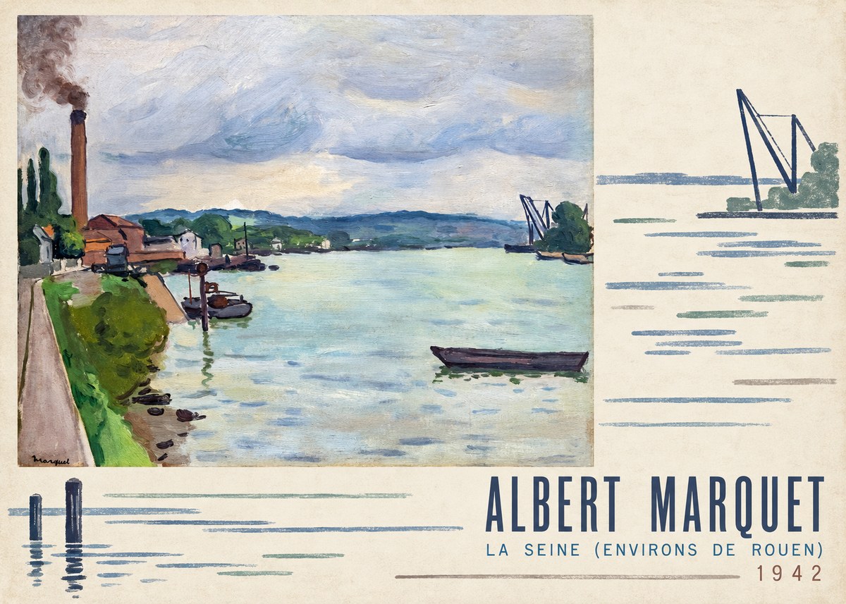 Albert Marquet La Seine (Environs De Rouen) No4 - Plakat