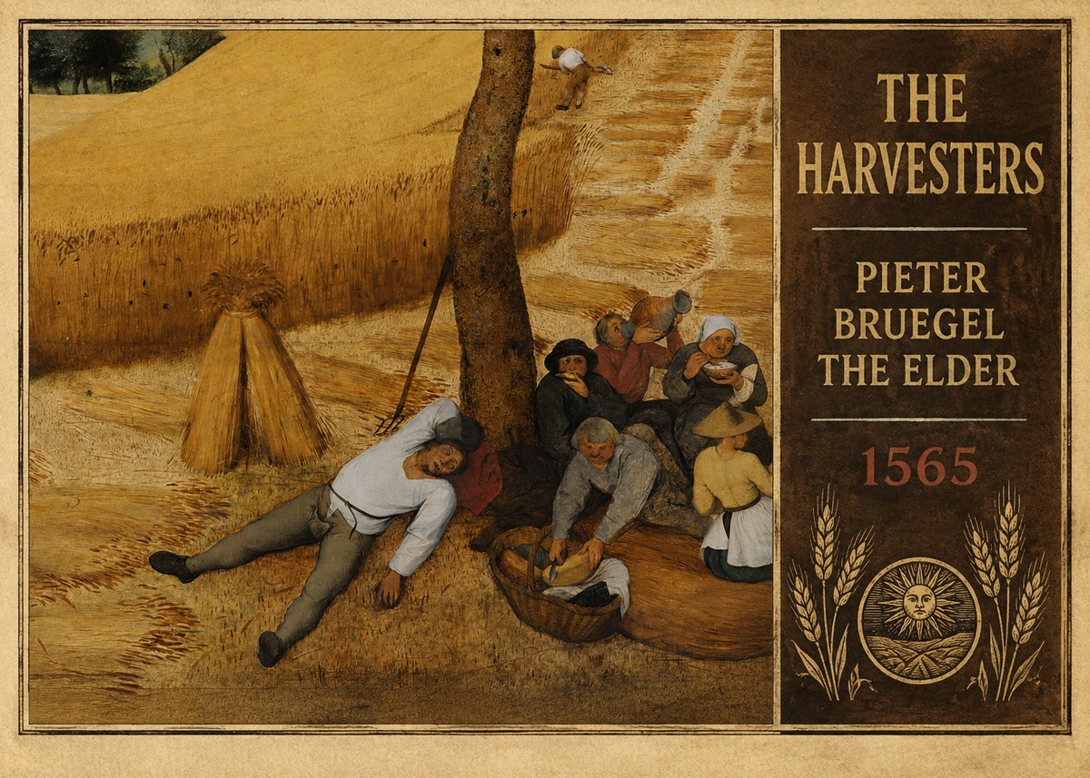 Pieter Bruegel The Harvesters V No3 - Plakat