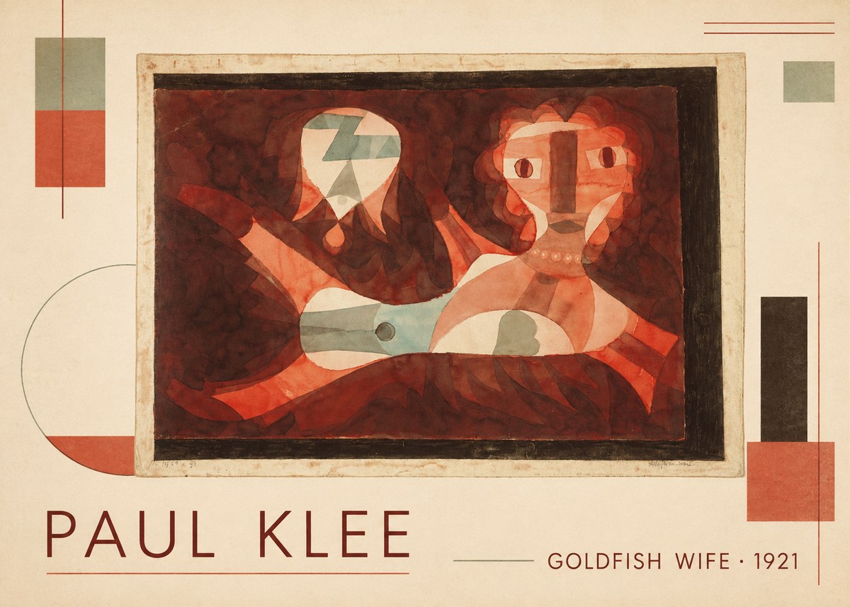 Paul Klee Goldfish Wife No1 - Plakat