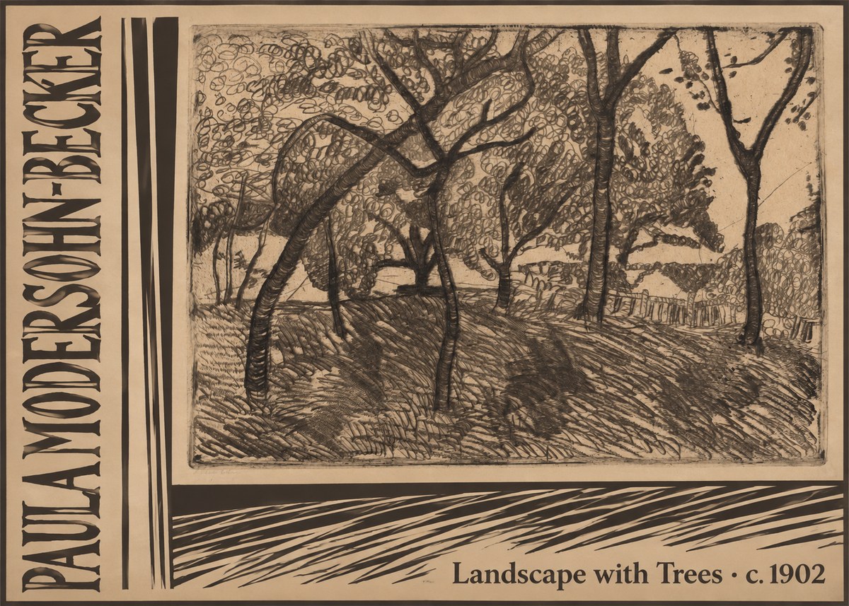Paula Modersohn-Becker Landscape with Trees No3 - Plakat