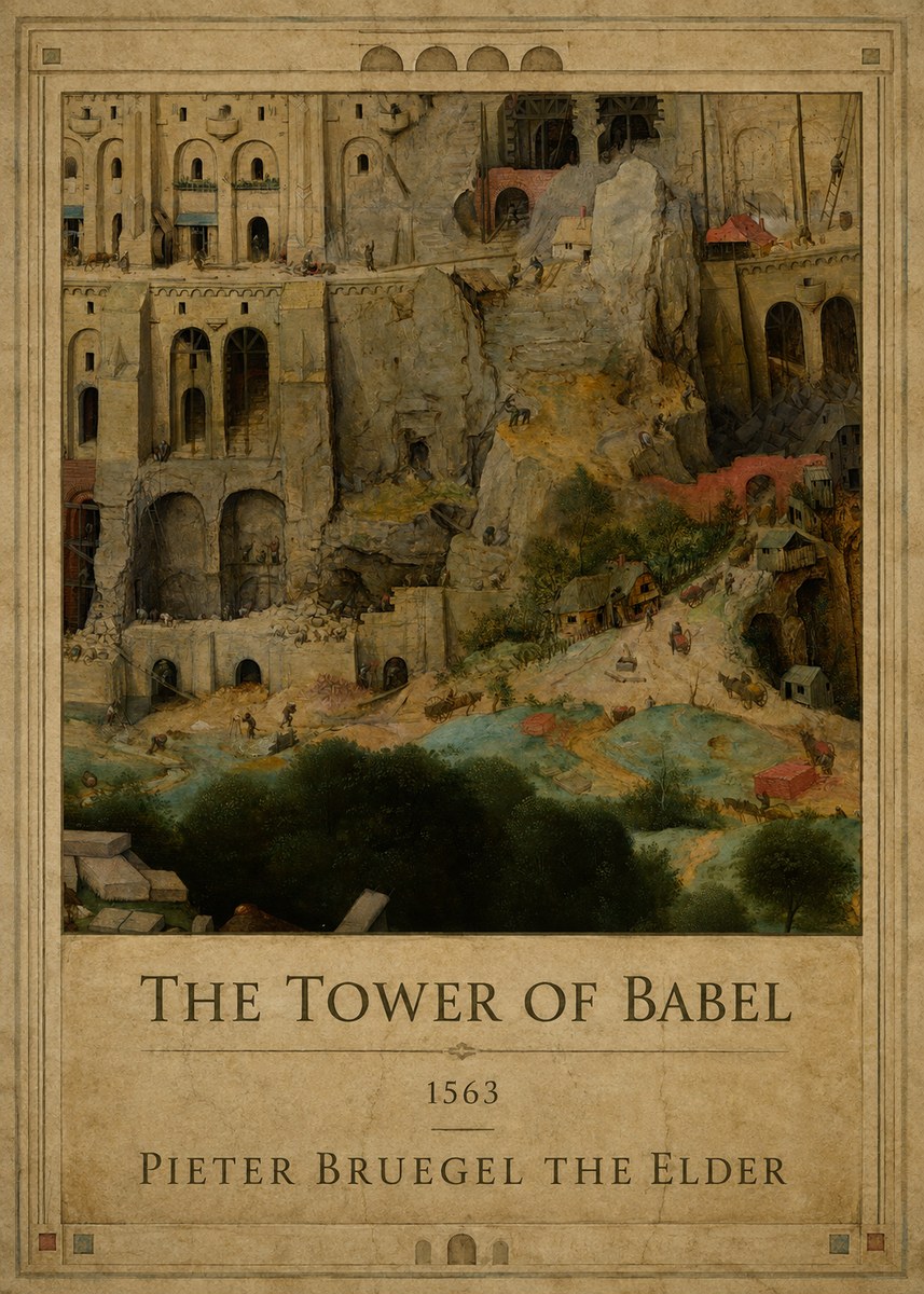 Pieter Bruegel The Tower of Babel XVII No1 - Plakat