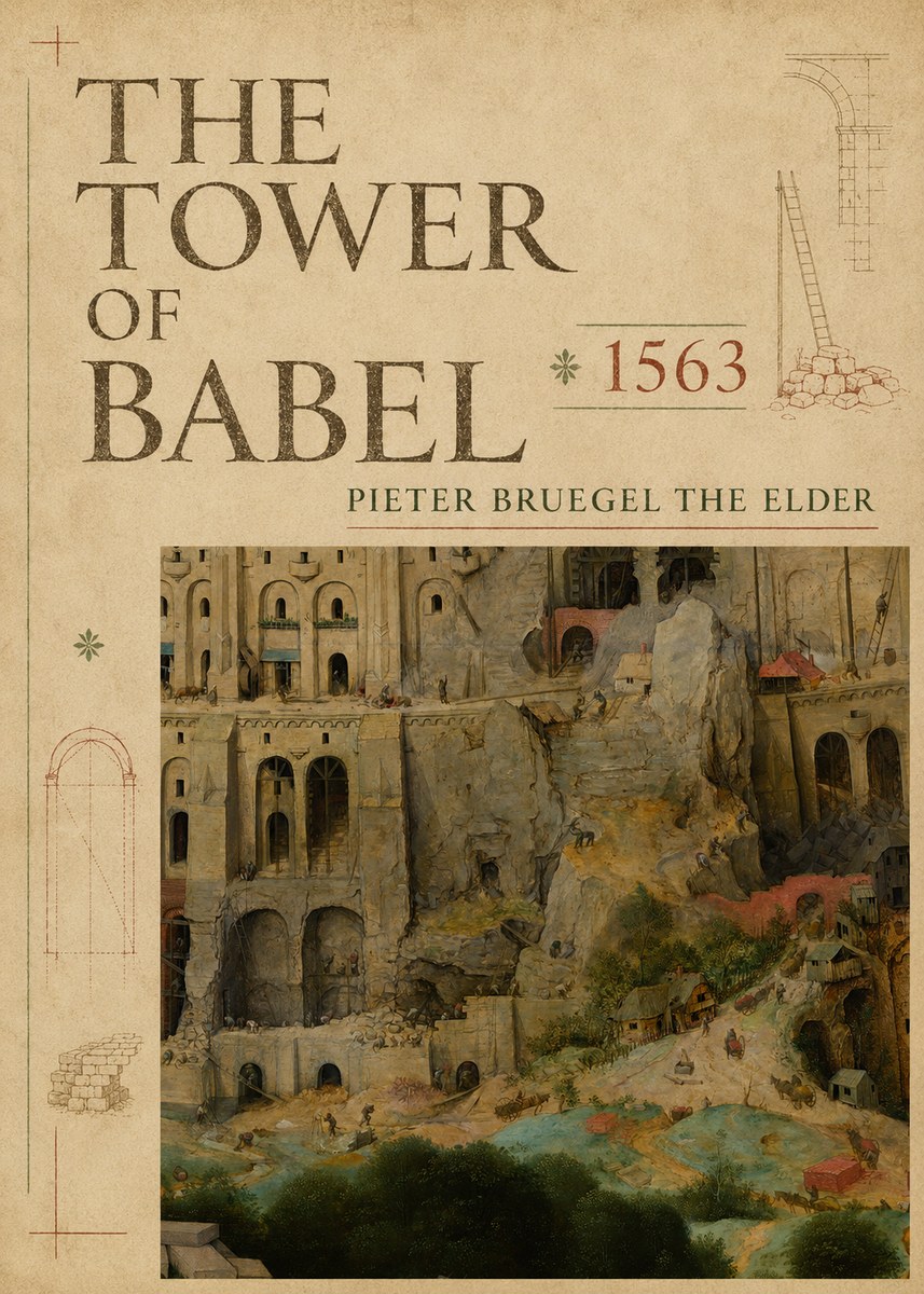 Pieter Bruegel The Tower of Babel XVII No5 - Plakat