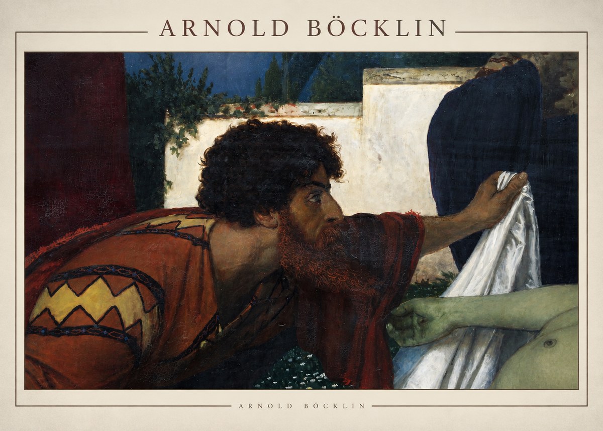 Arnold Böcklin Compianto Sul Cristo Morto No5 - Plakat