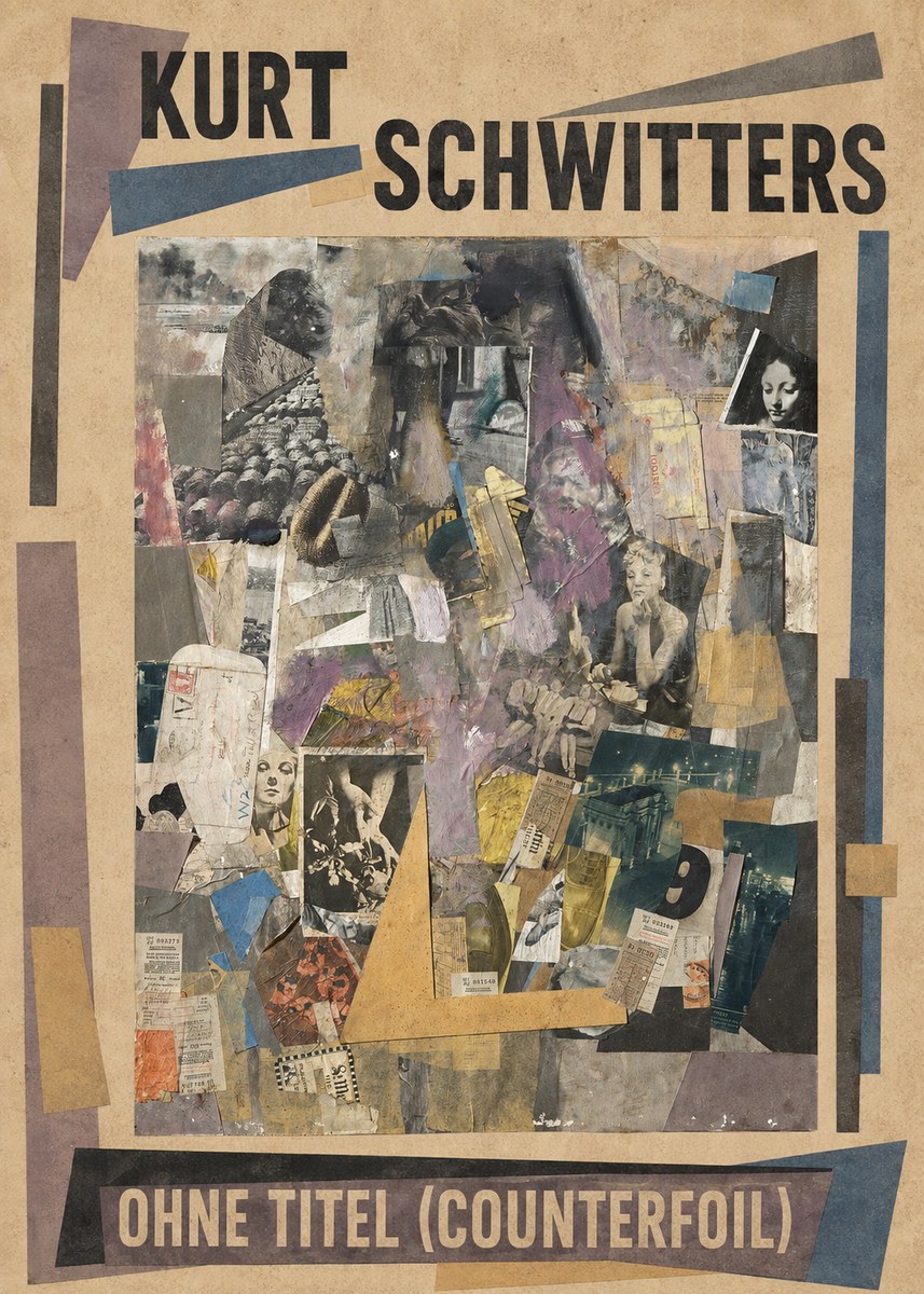 Kurt Schwitters Ohne Titel (Counterfoil) No1 - Plakat