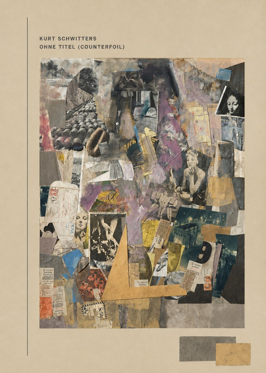 Kurt Schwitters Ohne Titel (Counterfoil) No3 - Plakat