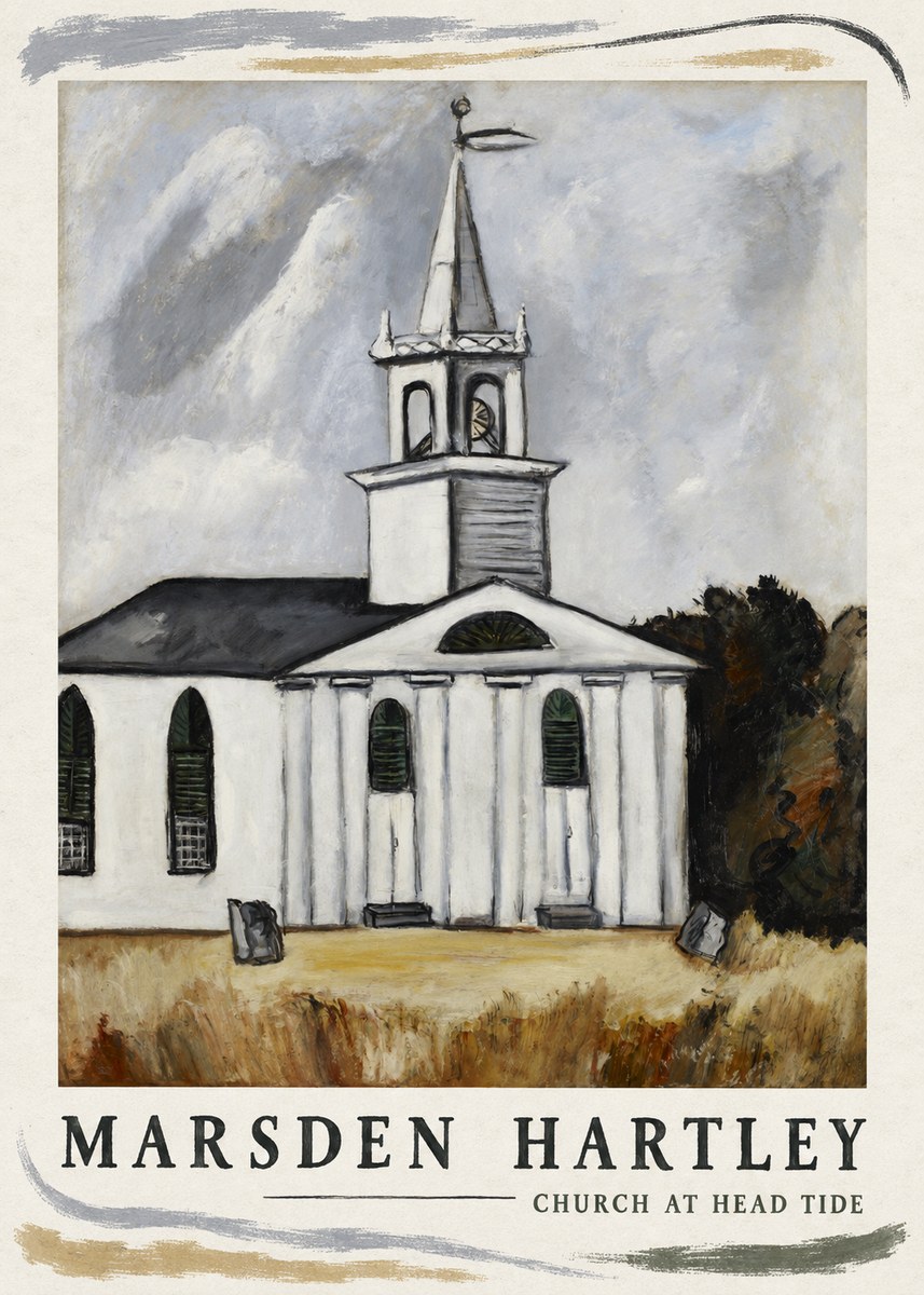 Marsden Hartley Church at Head Tide No4 - Plakat