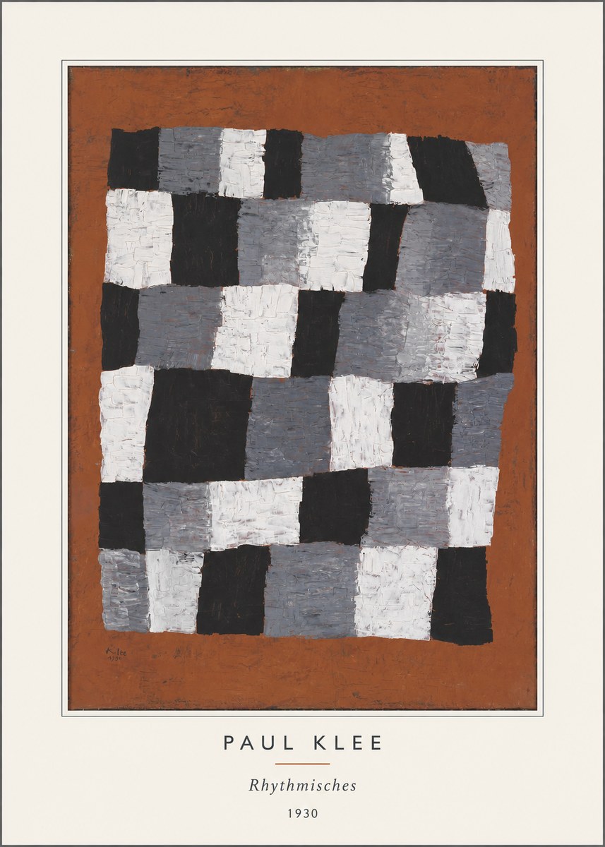 Paul Klee Rhythmisches No5 - Plakat