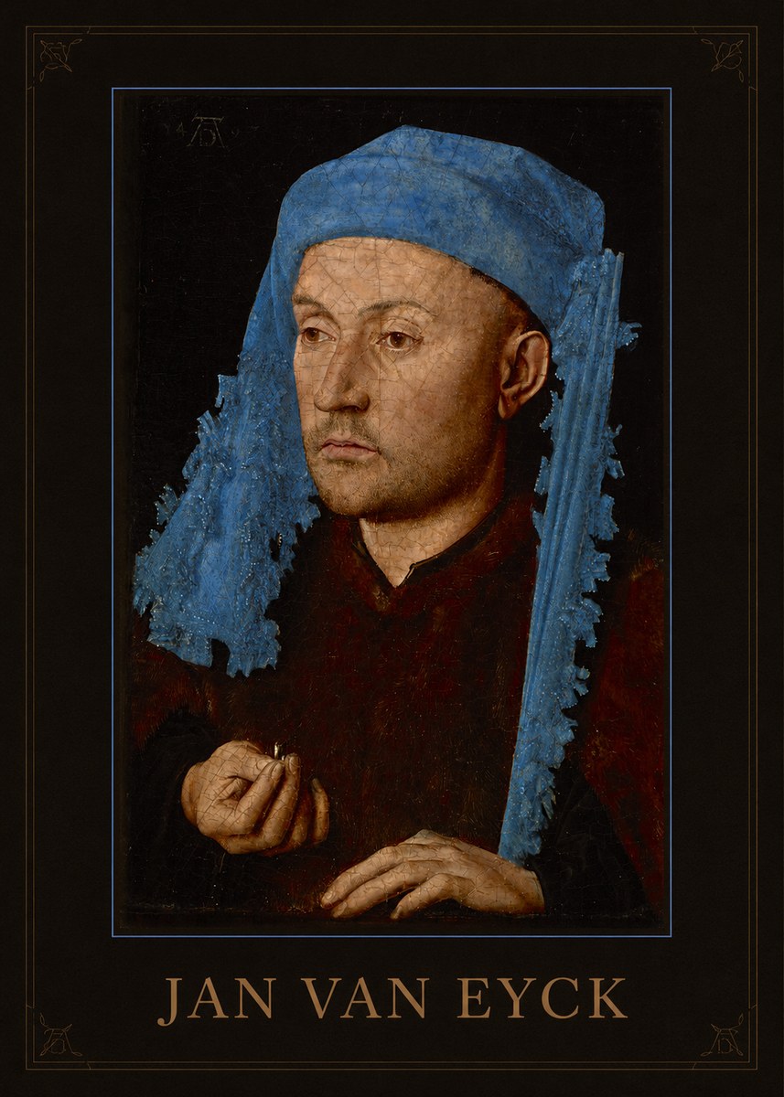 Jan van Eyck Portrait of a Man (Léal Souvenir) No1 - Plakat
