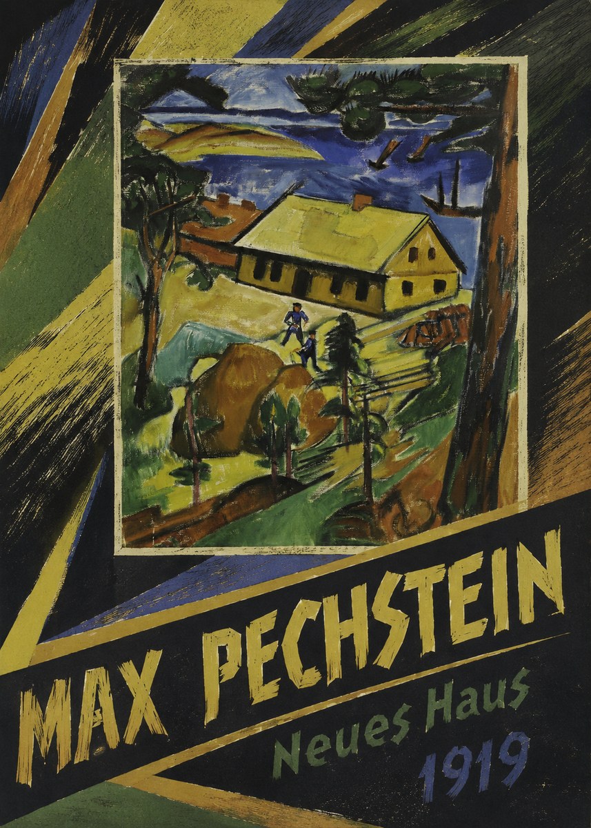 Max Pechstein Neues Haus No4 - Plakat