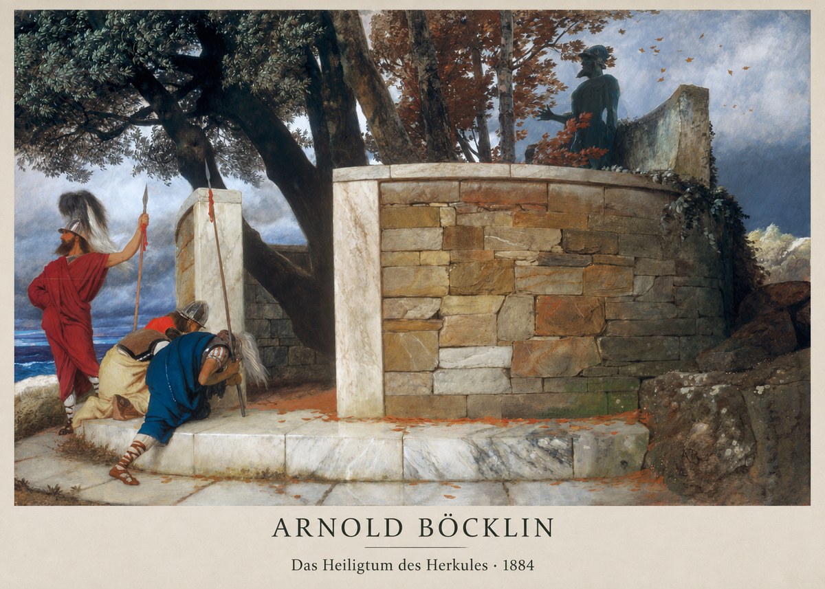 Arnold Böcklin Das Heiligtum Des Herkules II No2 - Plakat