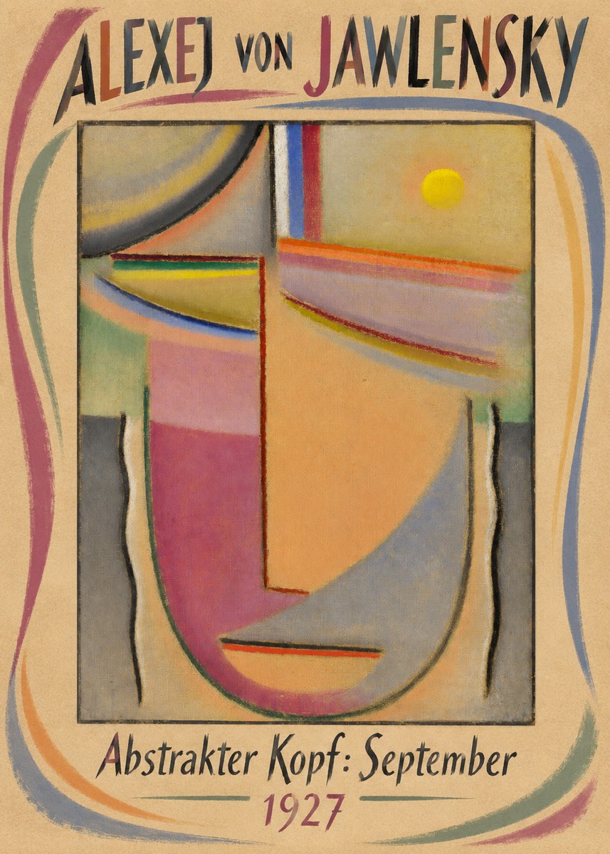 Alexej von Jawlensky Abstrakter Kopf: September No3 - Plakat