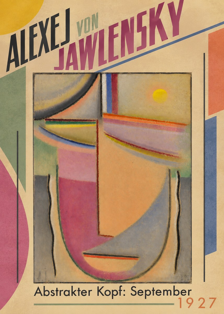 Alexej von Jawlensky Abstrakter Kopf: September No5 - Plakat