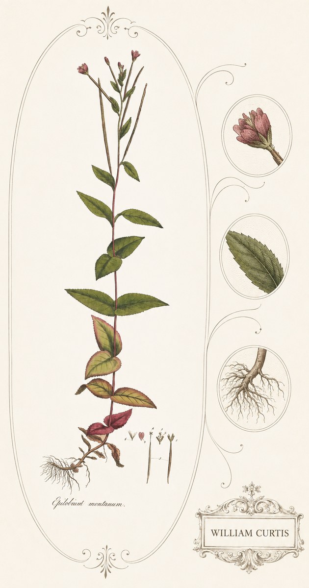 William Curtis Epilobium Montanum. No4 - Plakat