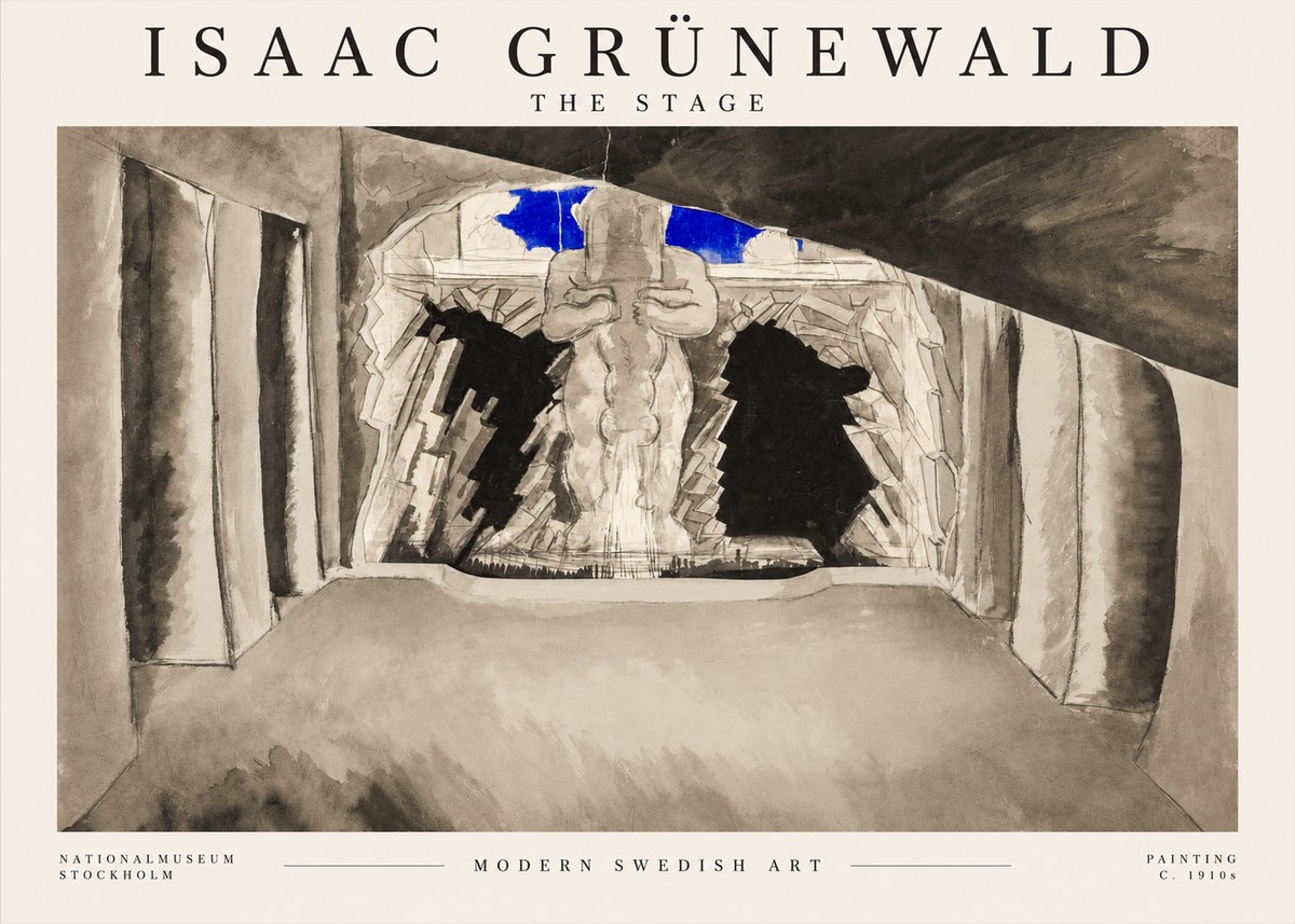Isaac Grünewald The Stage No1 - Plakat