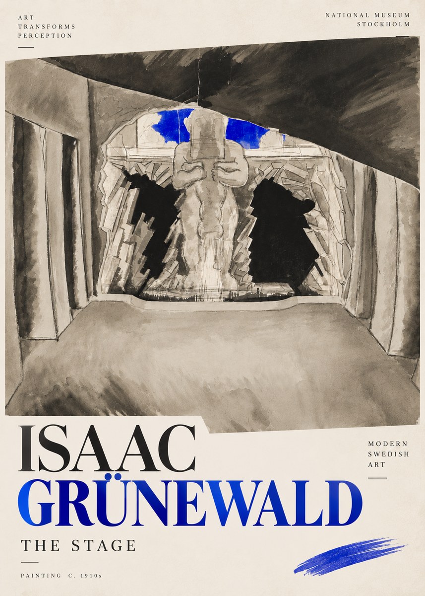 Isaac Grünewald The Stage No4 - Plakat