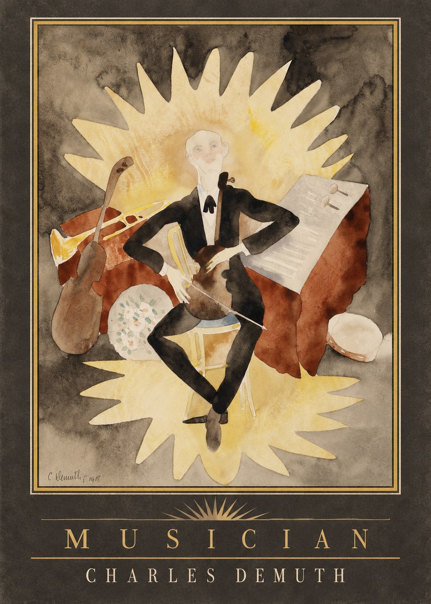 Charles Demuth Musician No2 - Plakat
