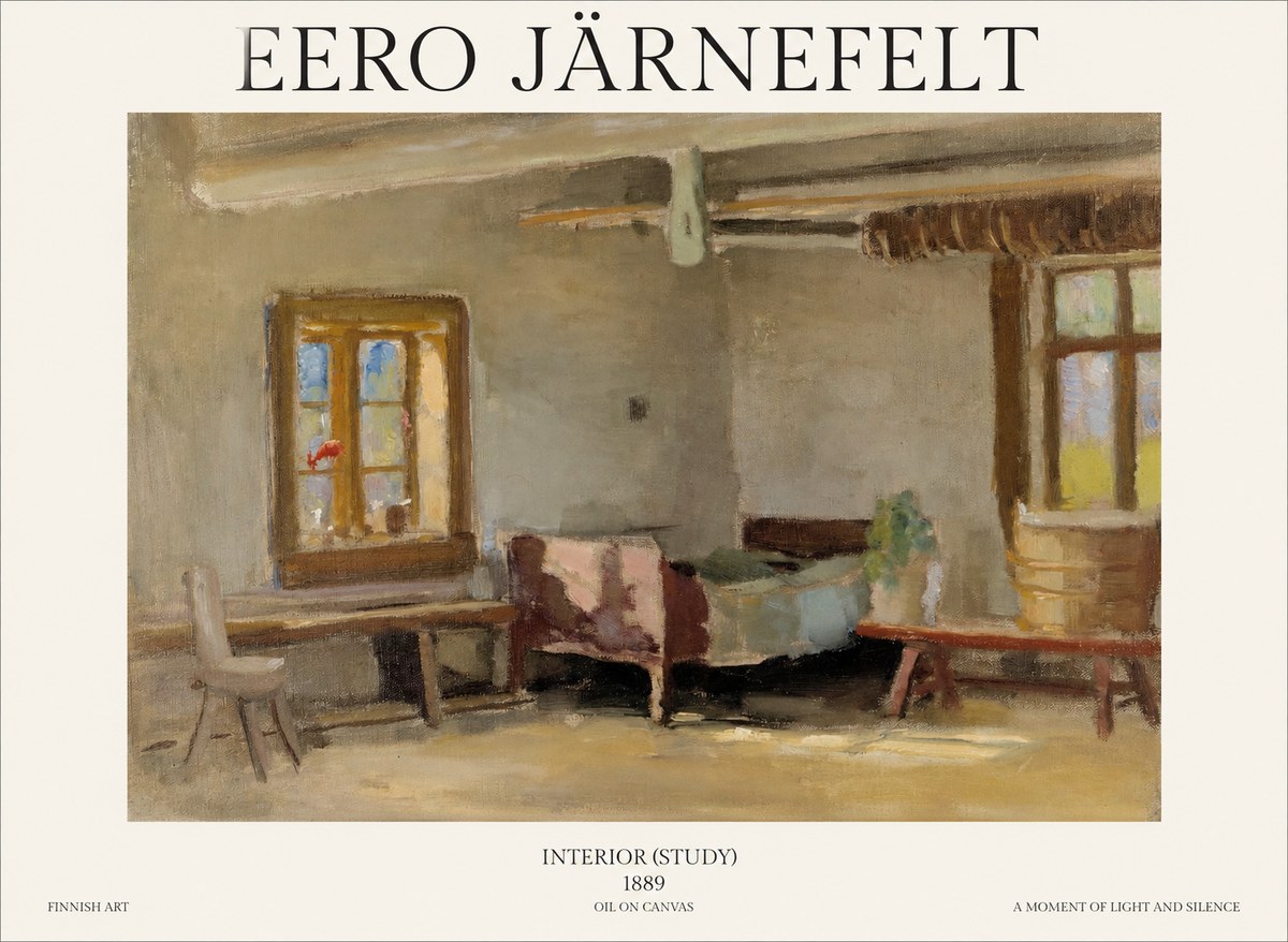 Eero Järnefelt Interior (Study) No1 - Plakat