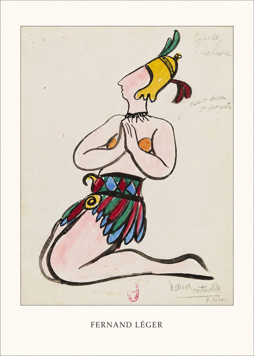 Fernand Léger Dans Rituels No4 - Plakat