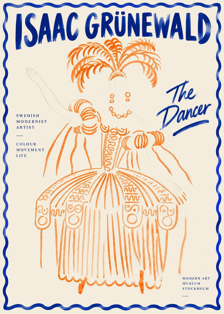 Isaac Grünewald The Dancer II No4 - Plakat