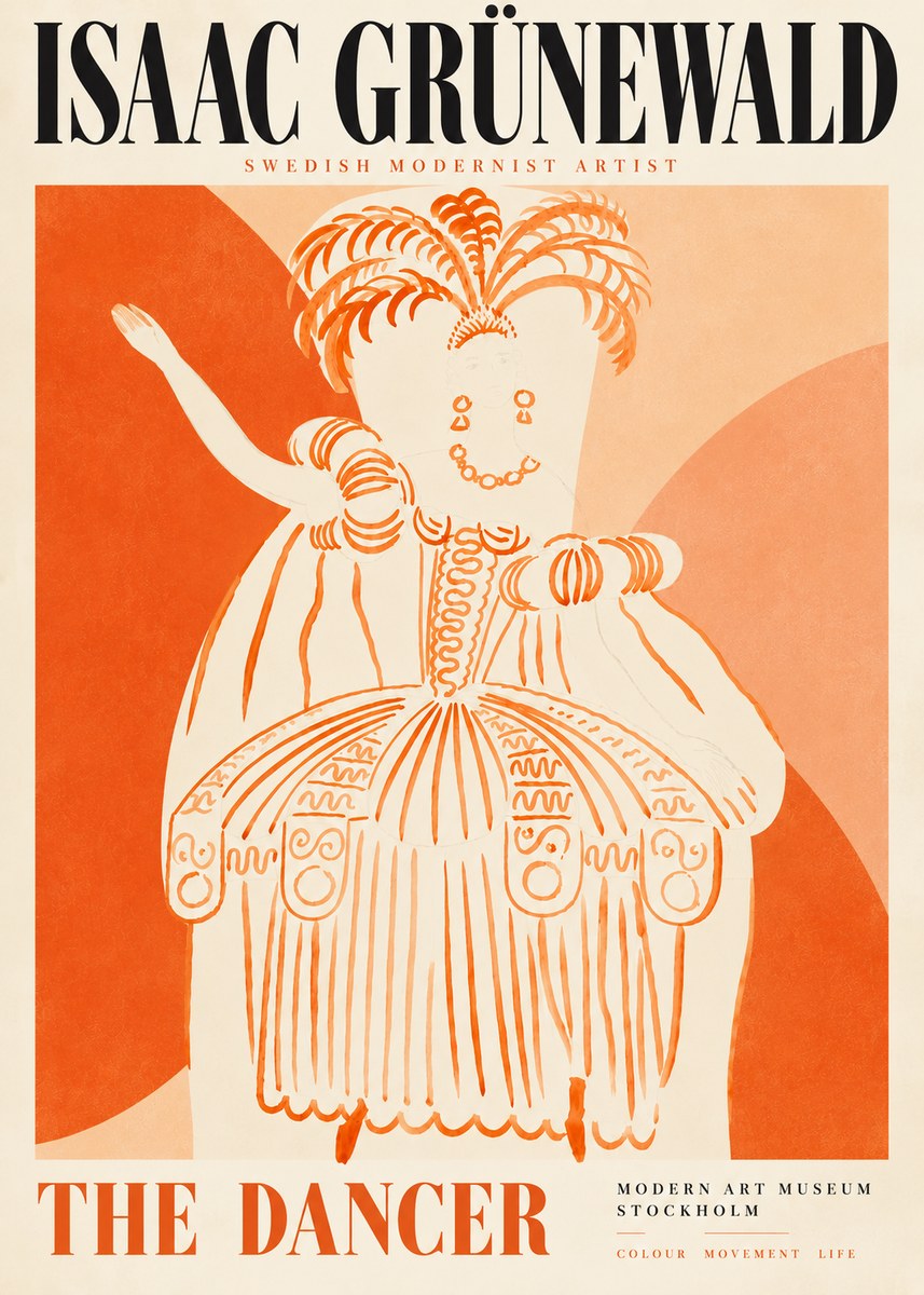 Isaac Grünewald The Dancer II No5 - Plakat