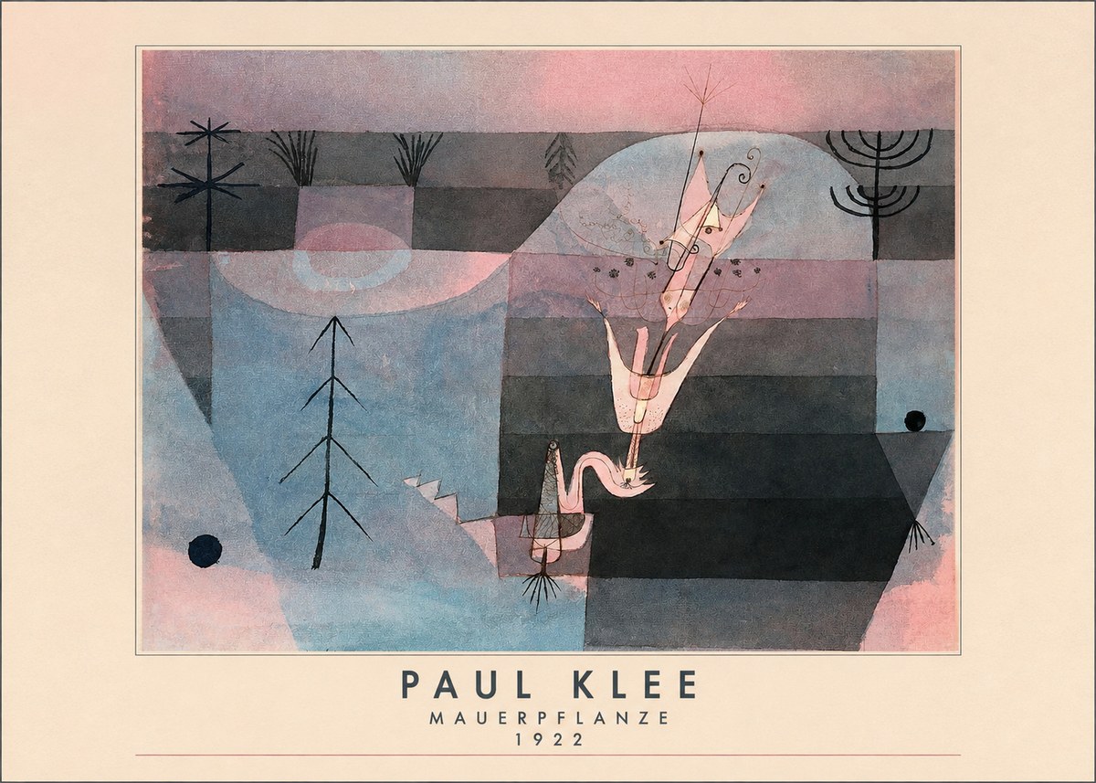 Paul Klee Mauerpflanze No3 - Plakat