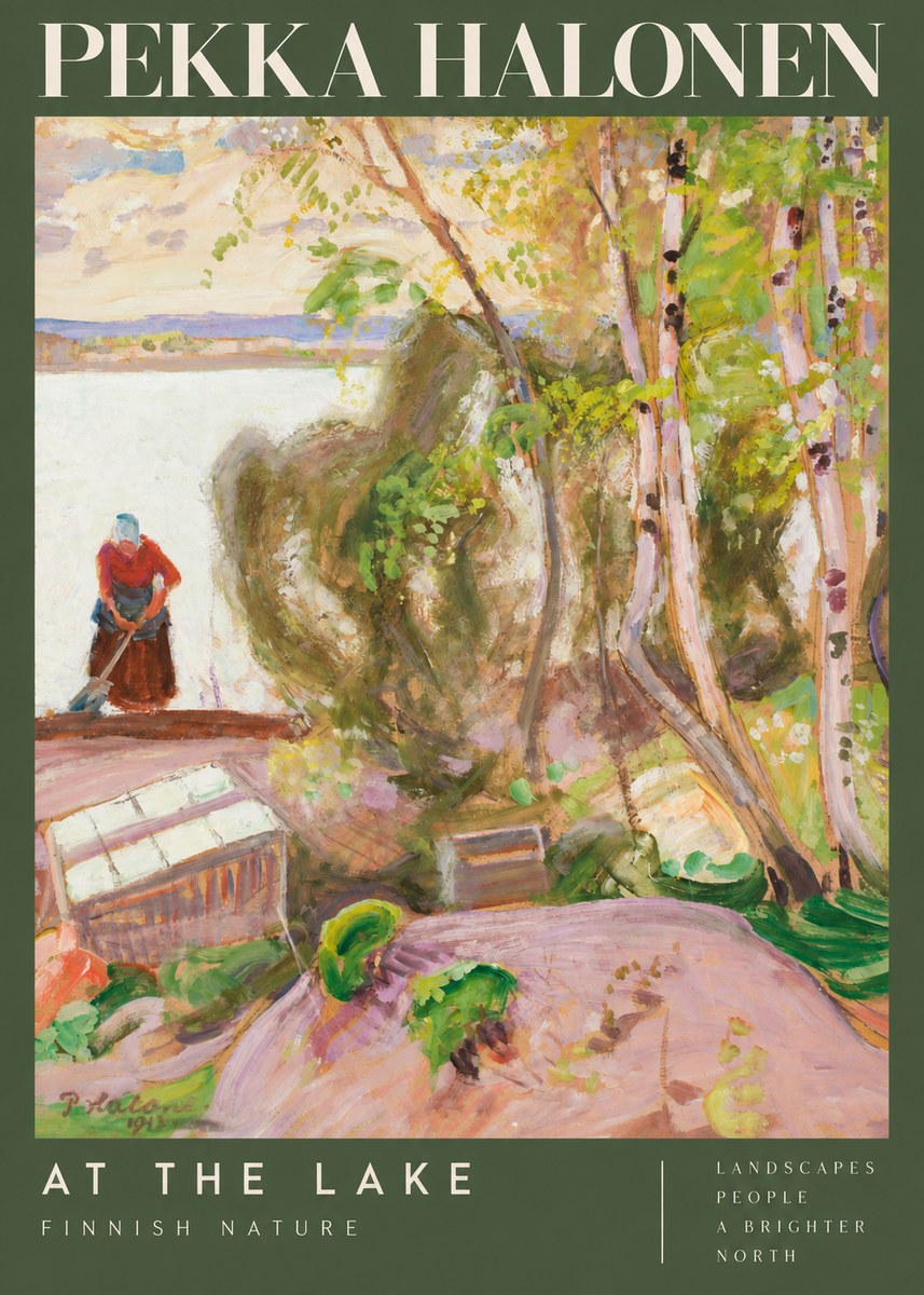 Pekka Halonen At the Lake No2 - Plakat