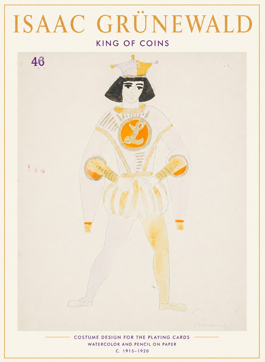 Isaac Grünewald King of Coins No1 - Plakat