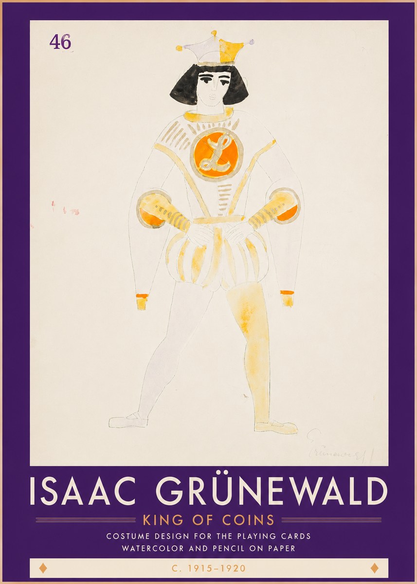 Isaac Grünewald King of Coins No3 - Plakat