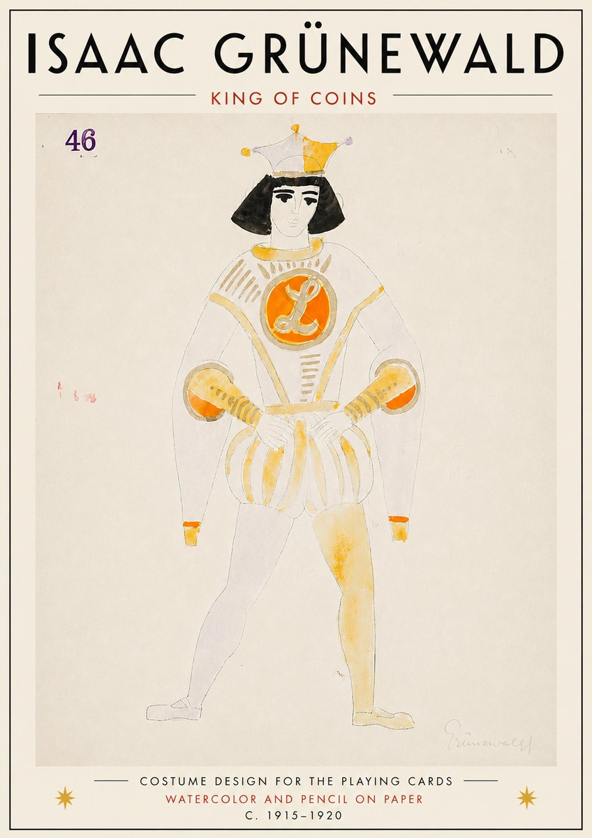 Isaac Grünewald King of Coins No6 - Plakat