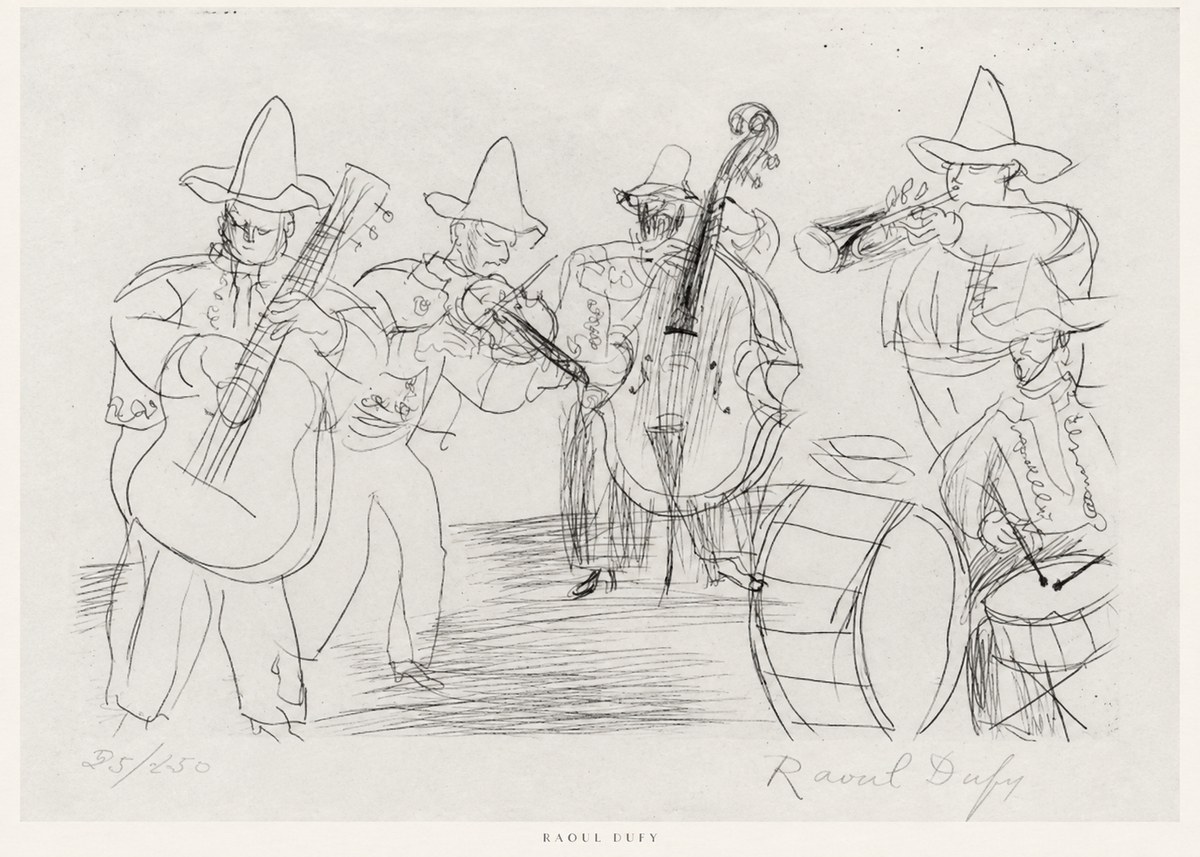 Raoul Dufy Musicians No6 - Plakat
