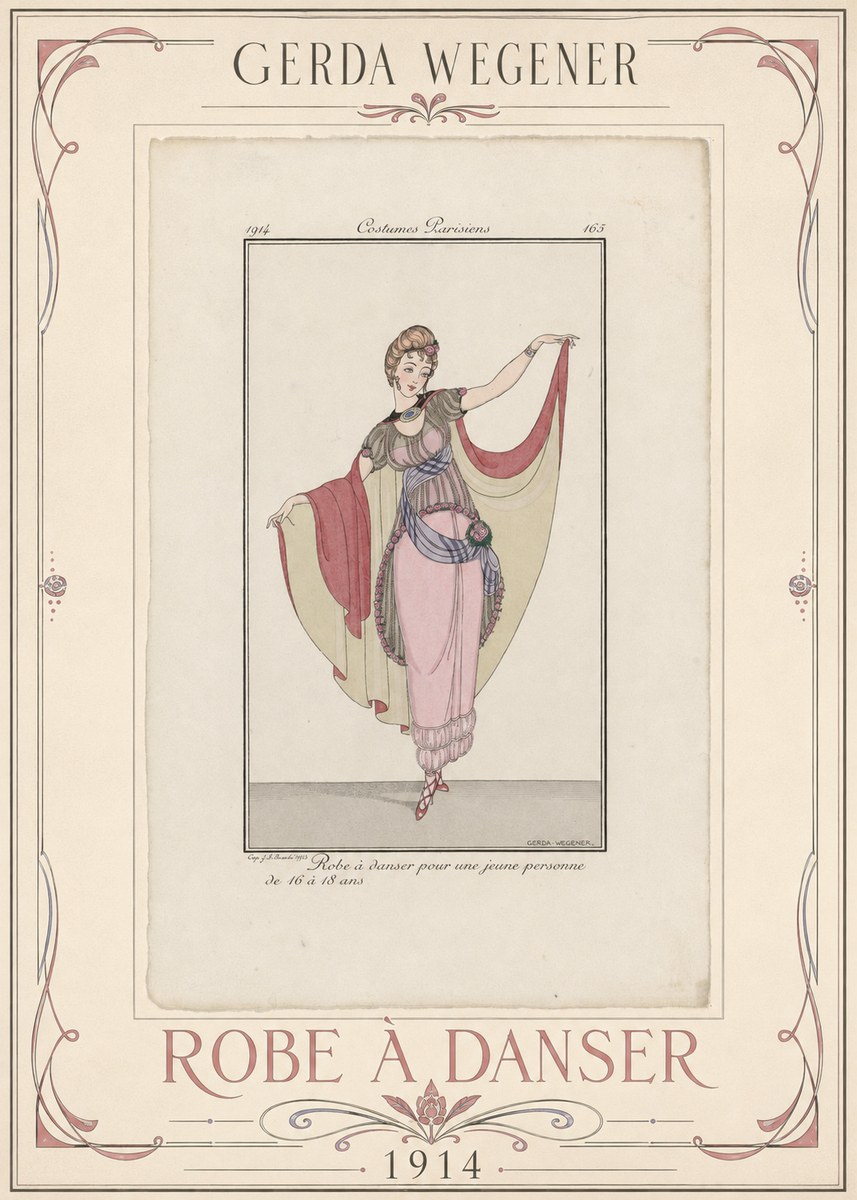 Gerda Wegener Robe À Danser No1 - Plakat