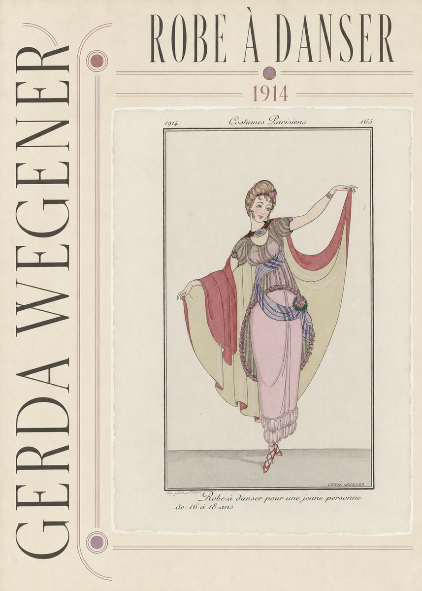 Gerda Wegener Robe À Danser No3 - Plakat